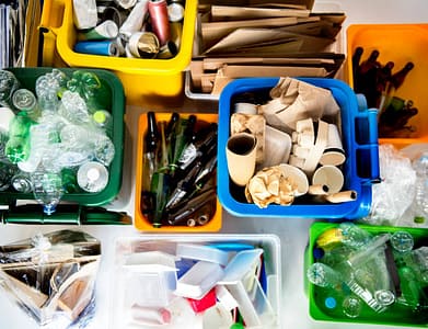 Trash for recycle and reduce ecology environment Trash for recycle and reduce ecology environment